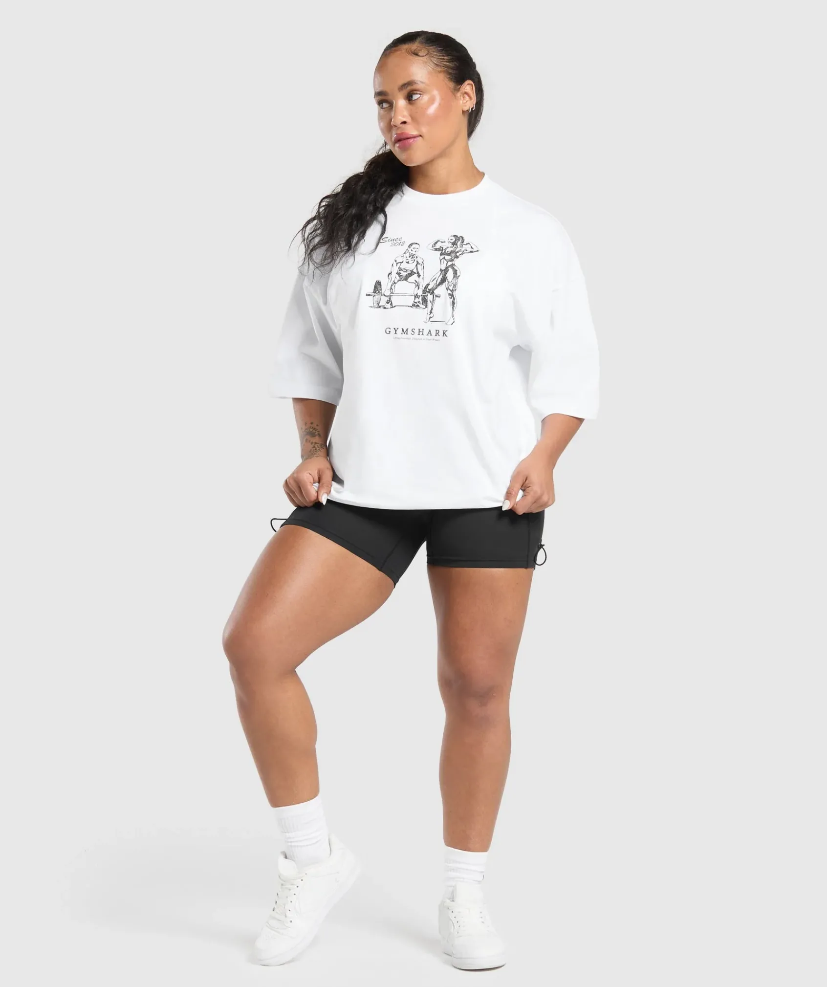 DAMES Gymshark Bedekkende Sportkleding|T-shirts*Two Strong Women Oversized T-Shirt