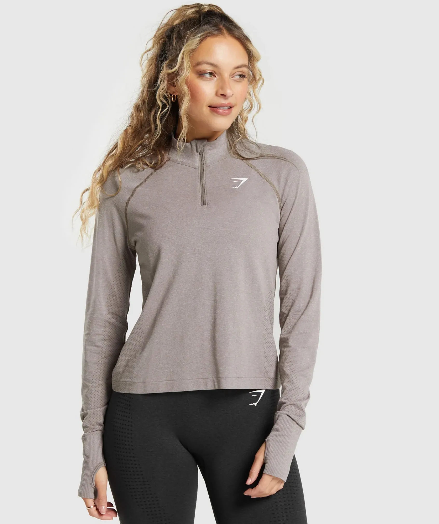 DAMES Gymshark Hoodies & Truien*Vital Seamless 2.0 1/4 Zip