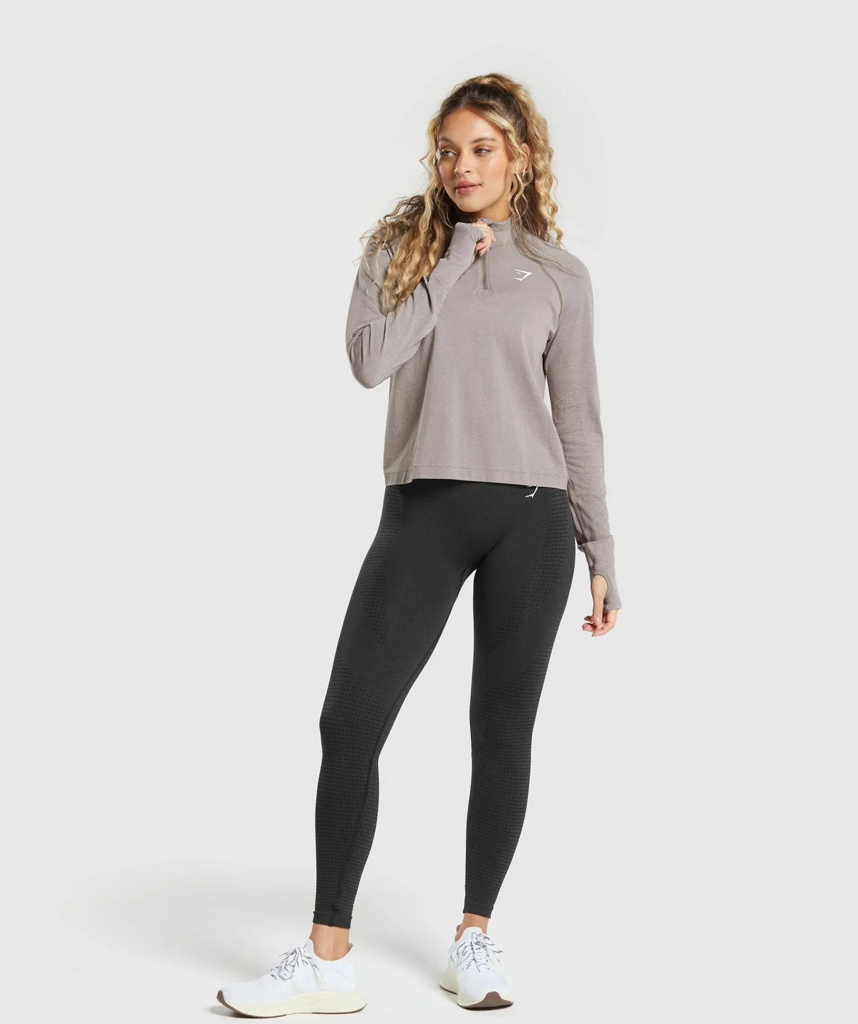 DAMES Gymshark Hoodies & Truien*Vital Seamless 2.0 1/4 Zip