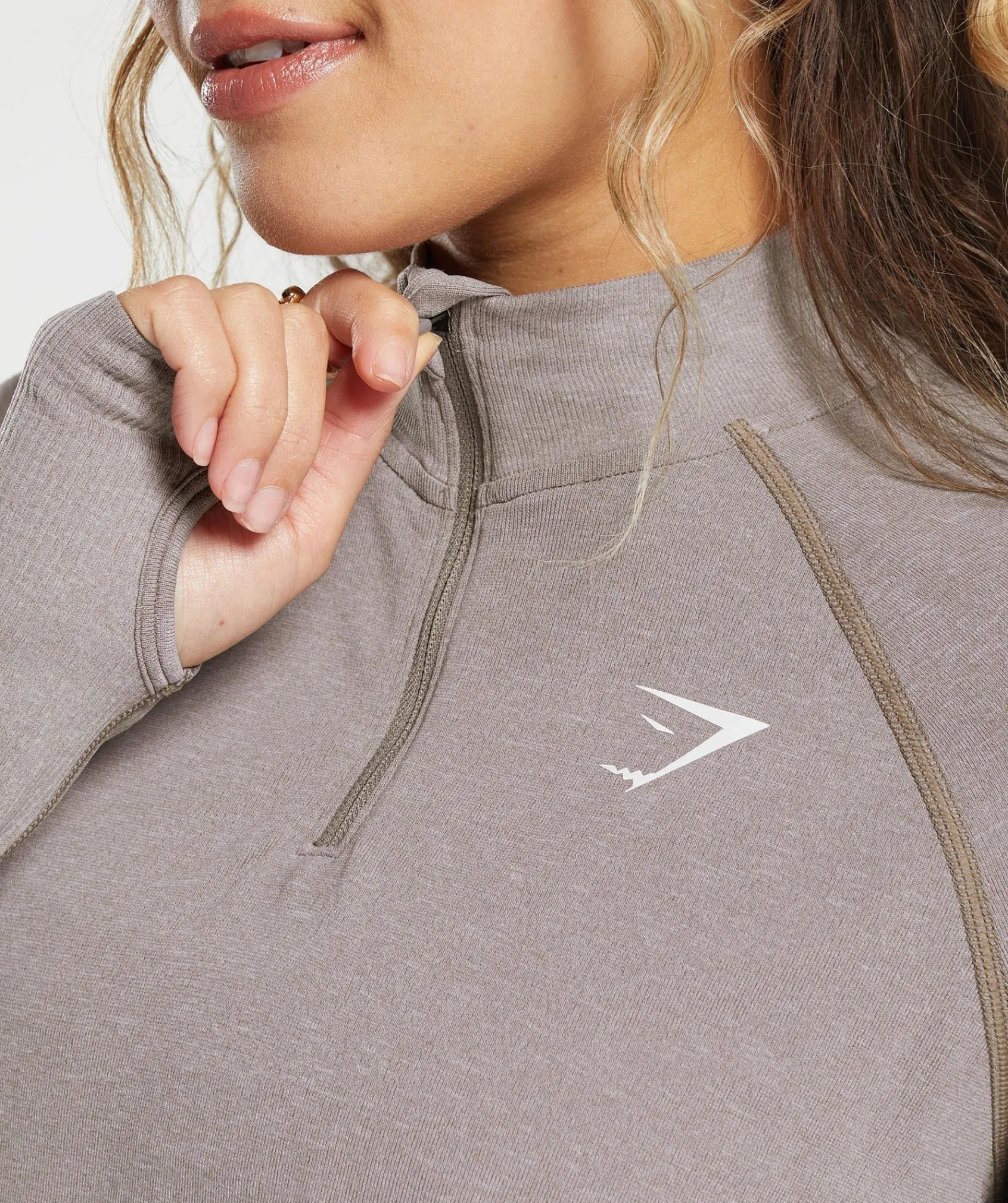 DAMES Gymshark Hoodies & Truien*Vital Seamless 2.0 1/4 Zip