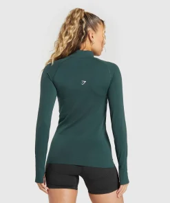 DAMES Gymshark Bedekkende Sportkleding|Sportjacks*Vital Seamless 2.0 1/2 Zip