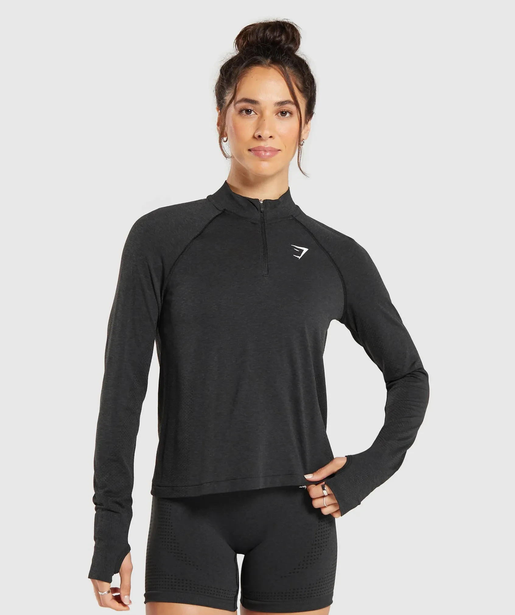 DAMES Gymshark Bedekkende Sportkleding|Sportjacks*Vital Seamless 2.0 1/4 Zip Pullover