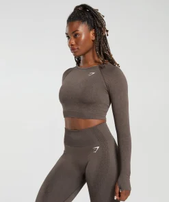 DAMES Gymshark Croptops|T-shirts*Vital Seamless 2.0 Long Sleeve Crop Top