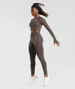 DAMES Gymshark Croptops|T-shirts*Vital Seamless 2.0 Long Sleeve Crop Top