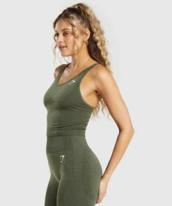 DAMES Gymshark Croptops|Tanktops*Vital Seamless 2.0 Midi Tank