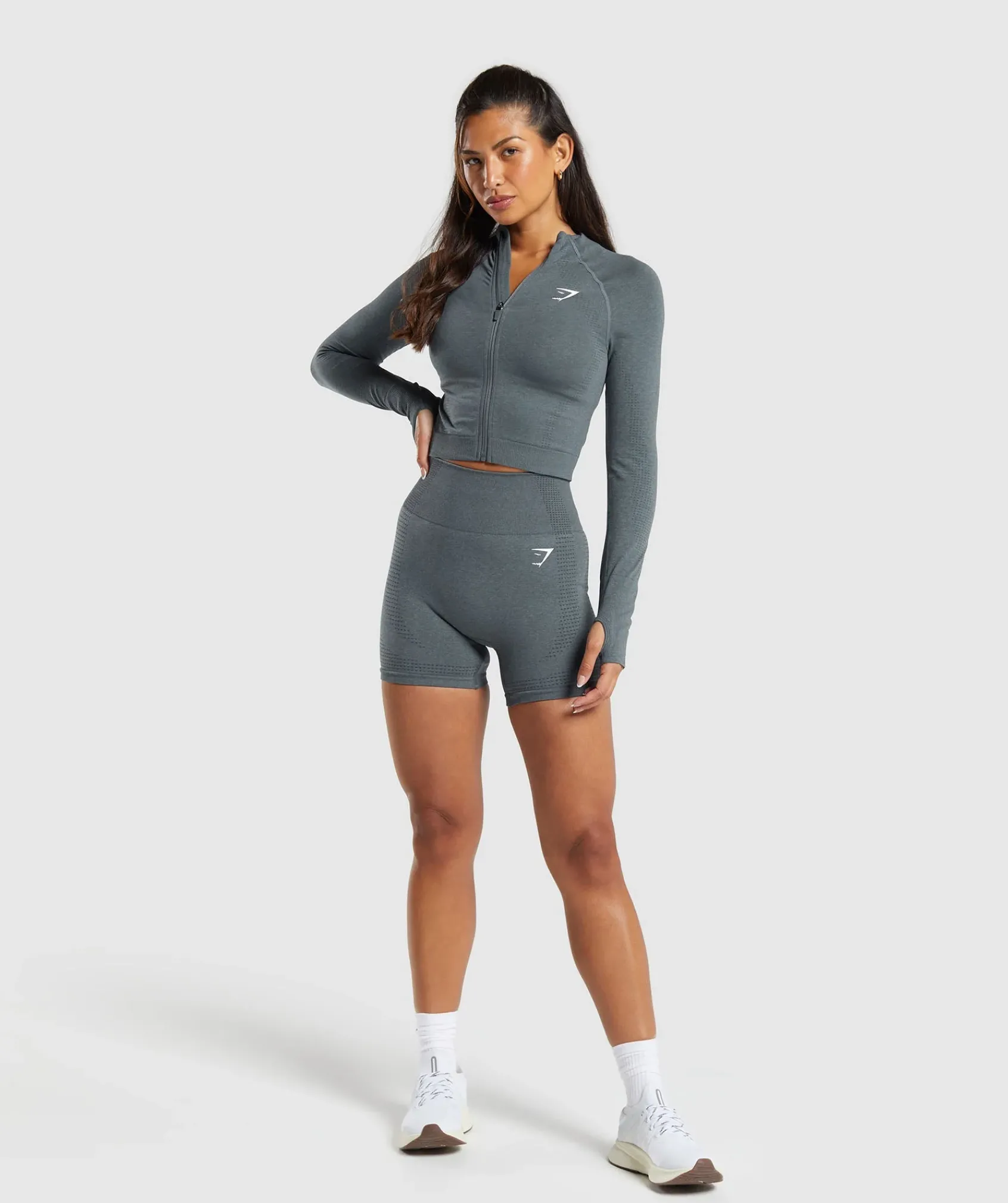 DAMES Gymshark Sportjacks*Vital Seamless 2.0 Midi Zip Up Jacket