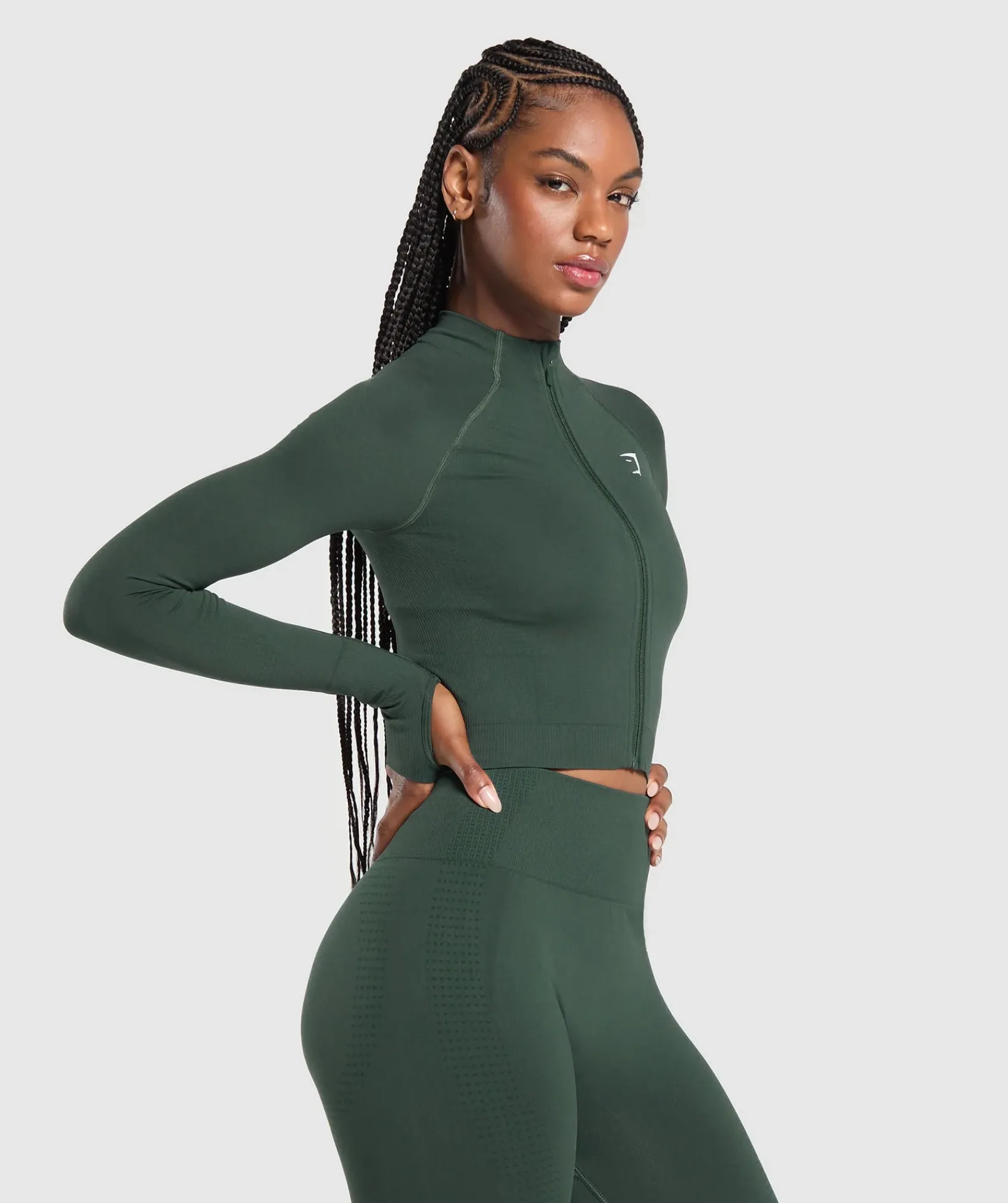 DAMES Gymshark Sportjacks*Vital Seamless 2.0 Midi Zip Up Jacket