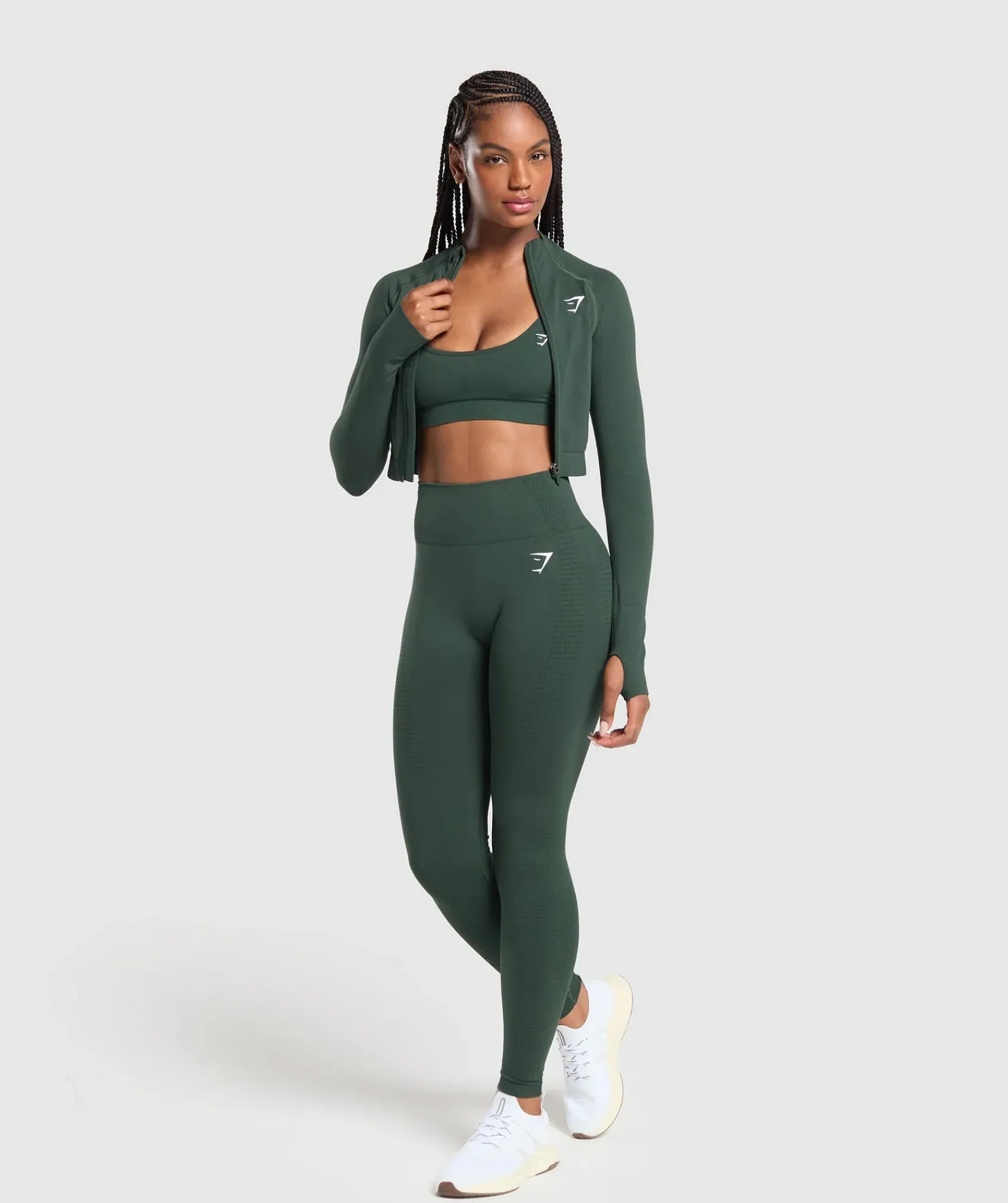 DAMES Gymshark Sportjacks*Vital Seamless 2.0 Midi Zip Up Jacket