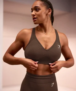 DAMES Gymshark Sport-bh's*Vital Seamless 2.0 V Neck Sports Bra