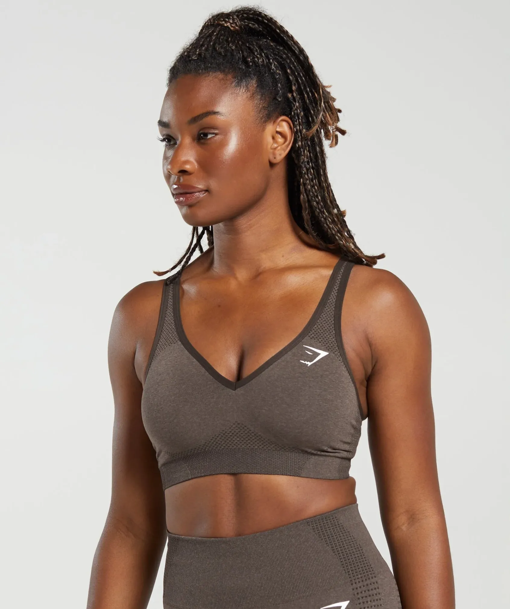 DAMES Gymshark Bedekkende Sportkleding|Sport-bh's*Vital Seamless 2.0 V Neck Sports Bra