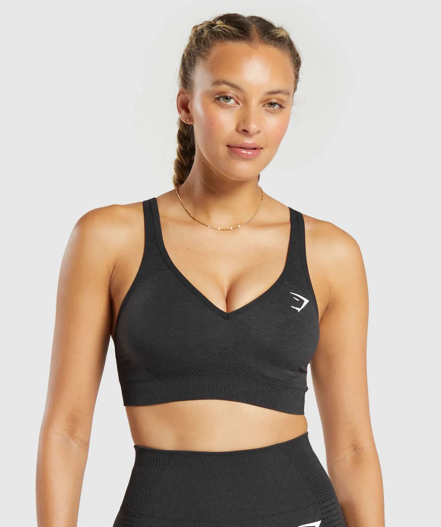 DAMES Gymshark Bedekkende Sportkleding|Sport-bh's*Vital Seamless 2.0 V Neck Sports Bra