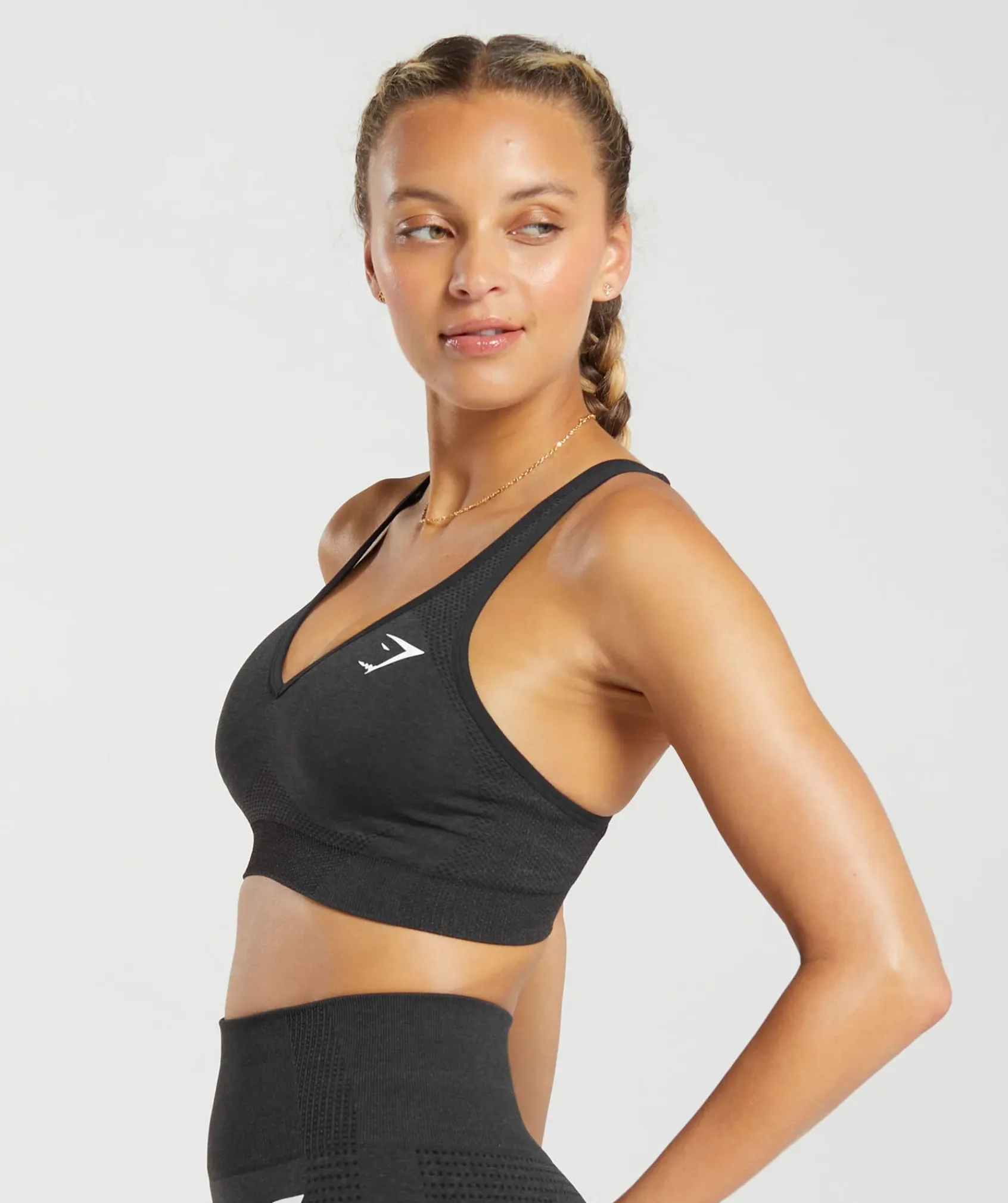 DAMES Gymshark Bedekkende Sportkleding|Sport-bh's*Vital Seamless 2.0 V Neck Sports Bra
