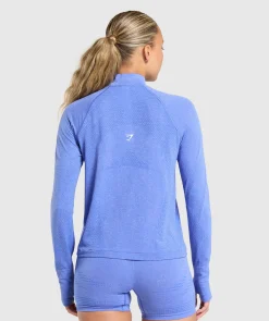 DAMES Gymshark Sportjacks|Hoodies & Truien*Vital Seamless 1/4 Zip Pullover