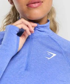 DAMES Gymshark Sportjacks|Hoodies & Truien*Vital Seamless 1/4 Zip Pullover