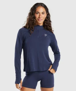 DAMES Gymshark Bedekkende Sportkleding|Sportjacks*Vital Seamless 1/4 Zip Pullover