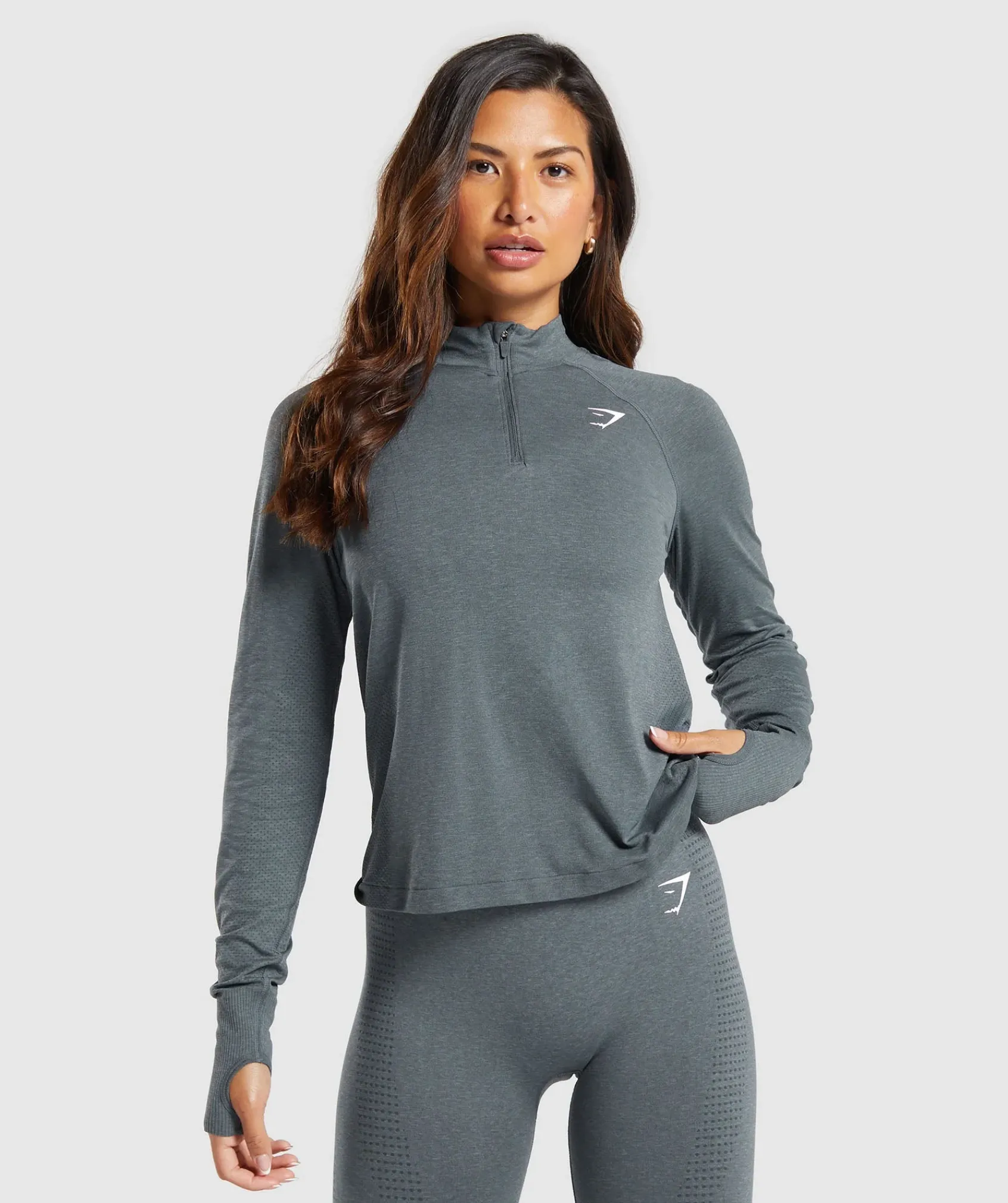 DAMES Gymshark Bedekkende Sportkleding|Sportjacks*Vital Seamless 1/4 Zip Pullover