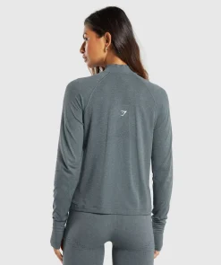 DAMES Gymshark Bedekkende Sportkleding|Sportjacks*Vital Seamless 1/4 Zip Pullover