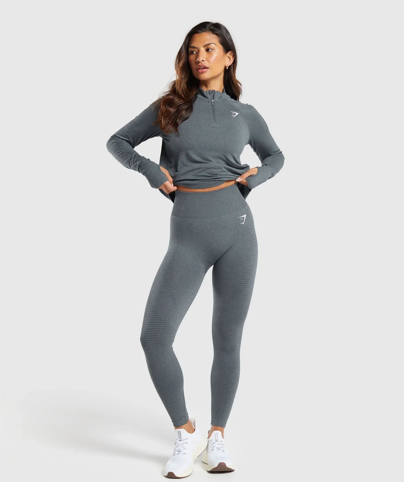 DAMES Gymshark Bedekkende Sportkleding|Sportjacks*Vital Seamless 1/4 Zip Pullover