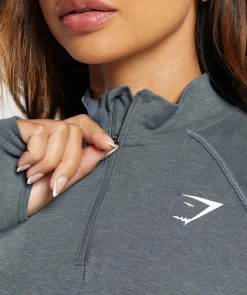DAMES Gymshark Bedekkende Sportkleding|Sportjacks*Vital Seamless 1/4 Zip Pullover