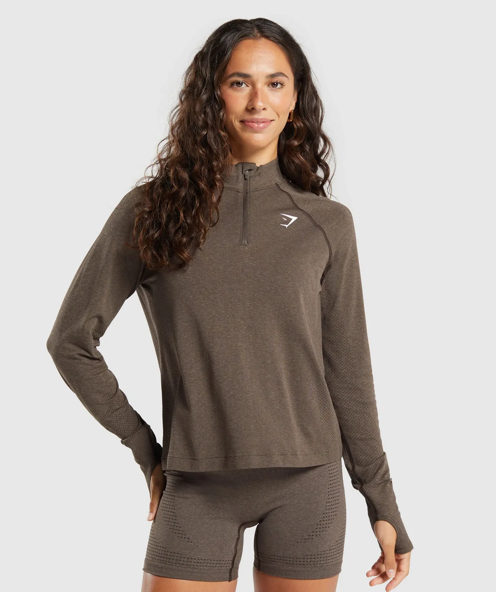 DAMES Gymshark Sportjacks|Hoodies & Truien*Vital Seamless 1/4 Zip Pullover