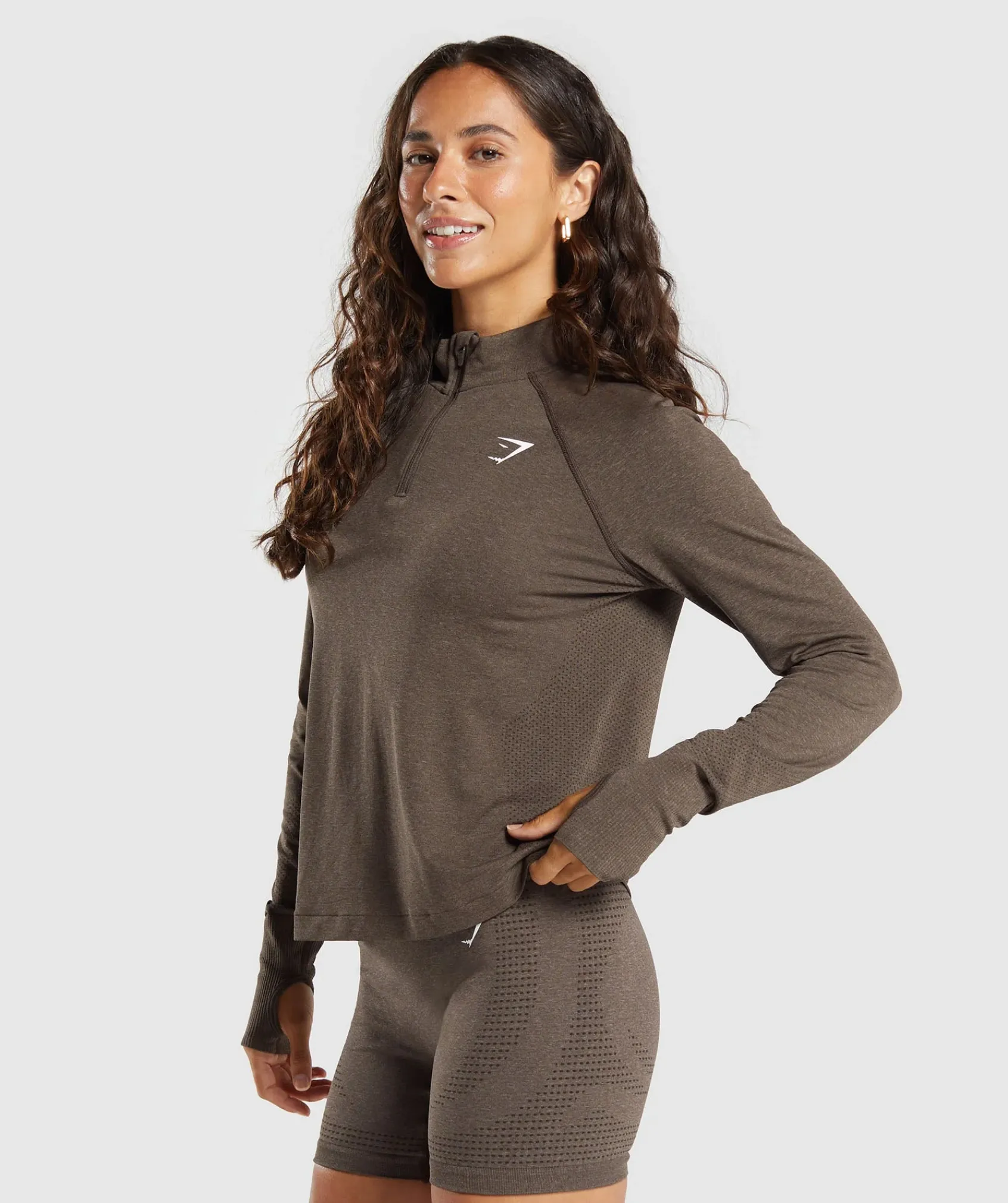 DAMES Gymshark Sportjacks|Hoodies & Truien*Vital Seamless 1/4 Zip Pullover