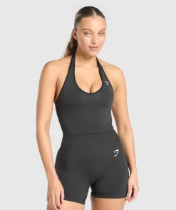 DAMES Gymshark Croptops|Tanktops*Vital Seamless Halter Neck Tank With Shelf