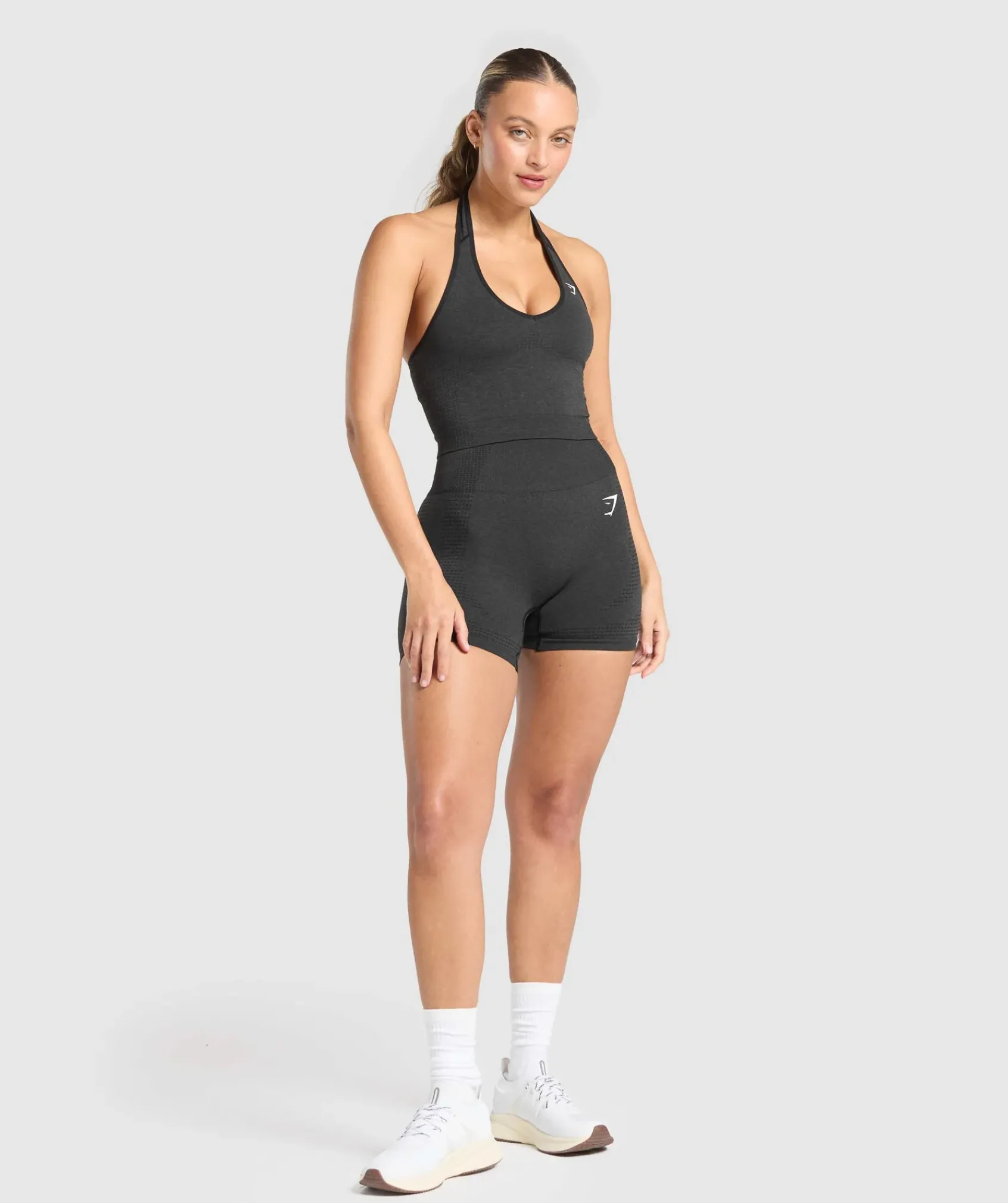 DAMES Gymshark Croptops|Tanktops*Vital Seamless Halter Neck Tank With Shelf