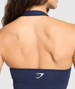 DAMES Gymshark Croptops|Tanktops*Vital Seamless Halter Neck Tank With Shelf
