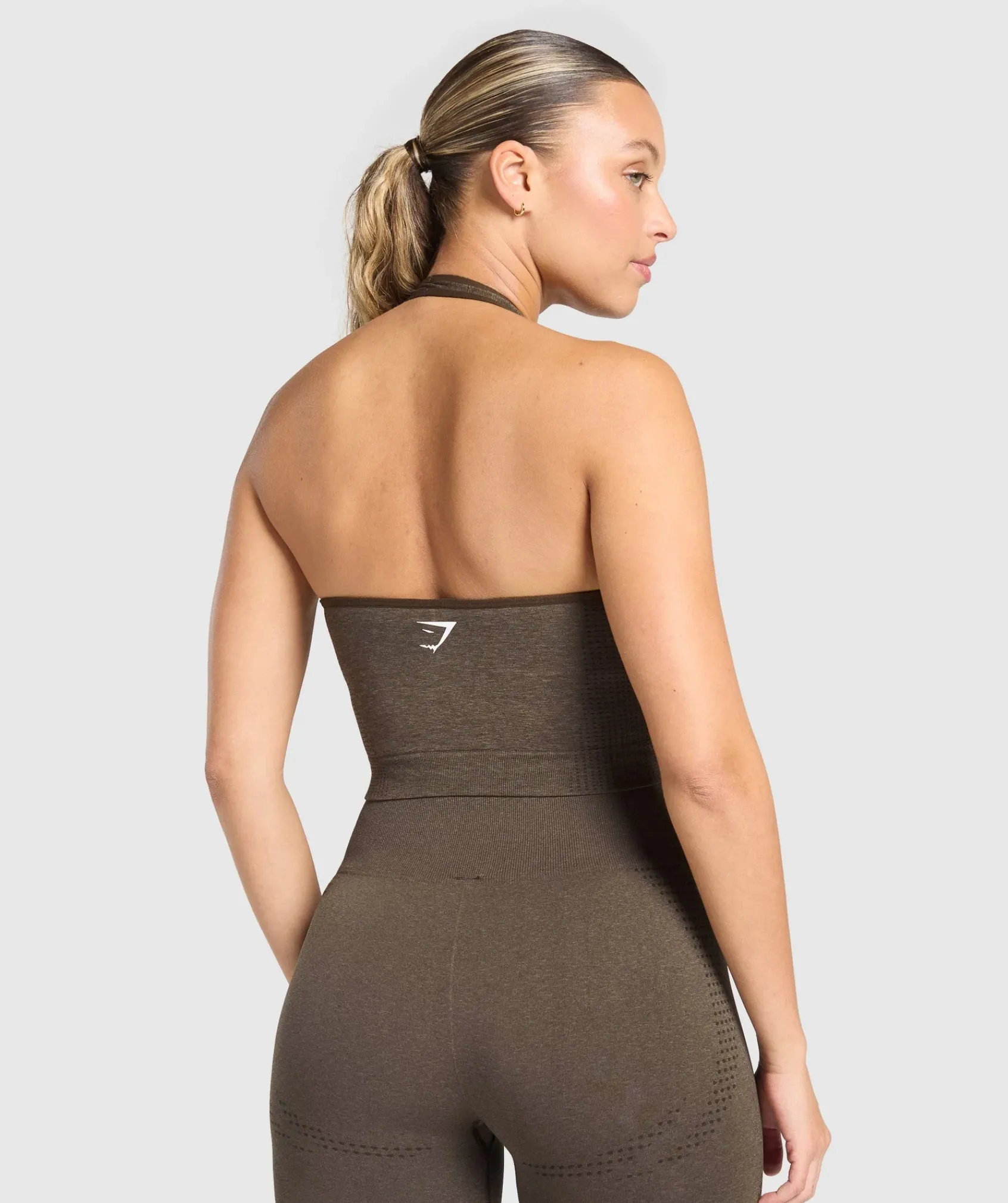 DAMES Gymshark Croptops|Tanktops*Vital Seamless Halter Neck Tank With Shelf
