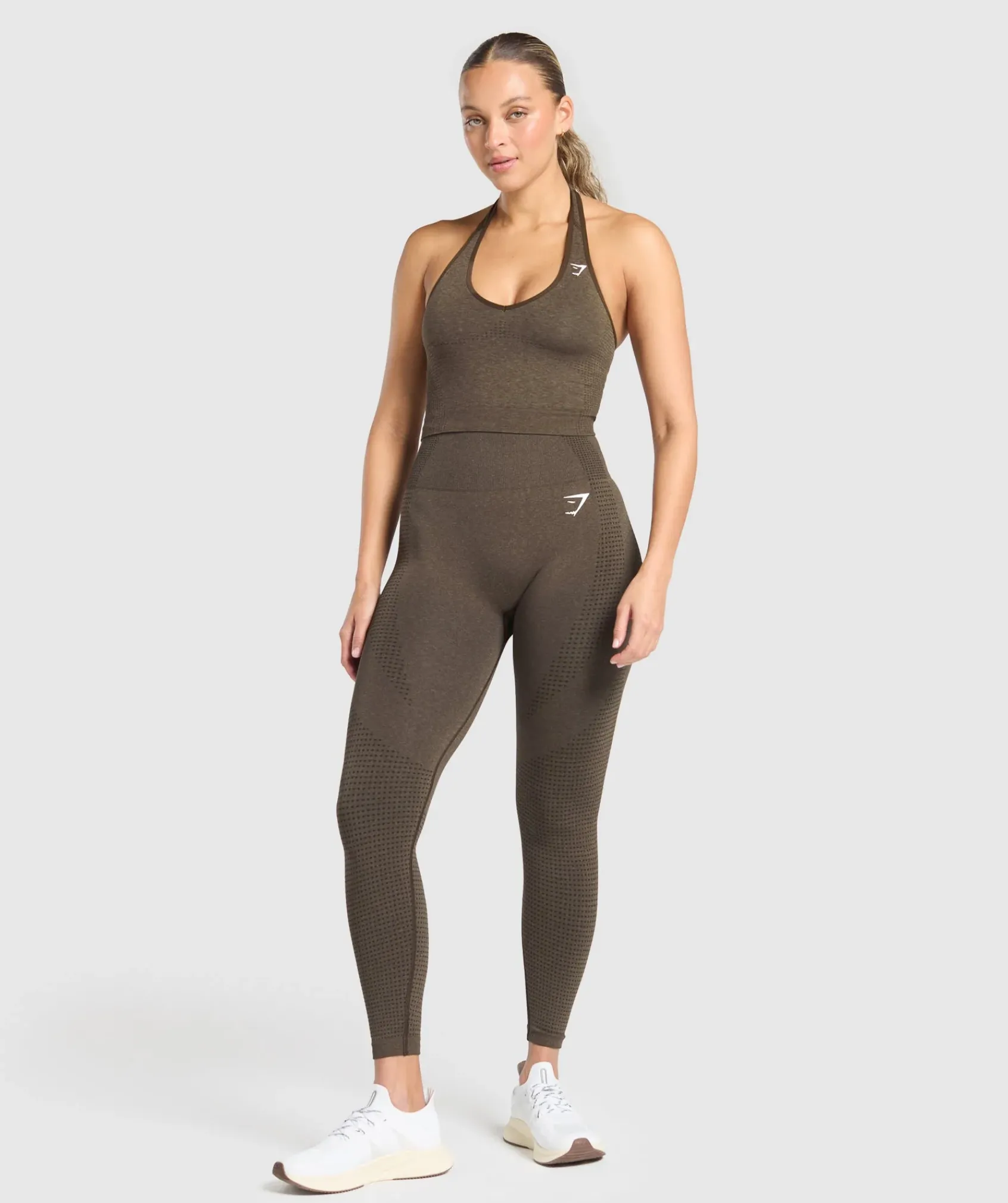 DAMES Gymshark Croptops|Tanktops*Vital Seamless Halter Neck Tank With Shelf