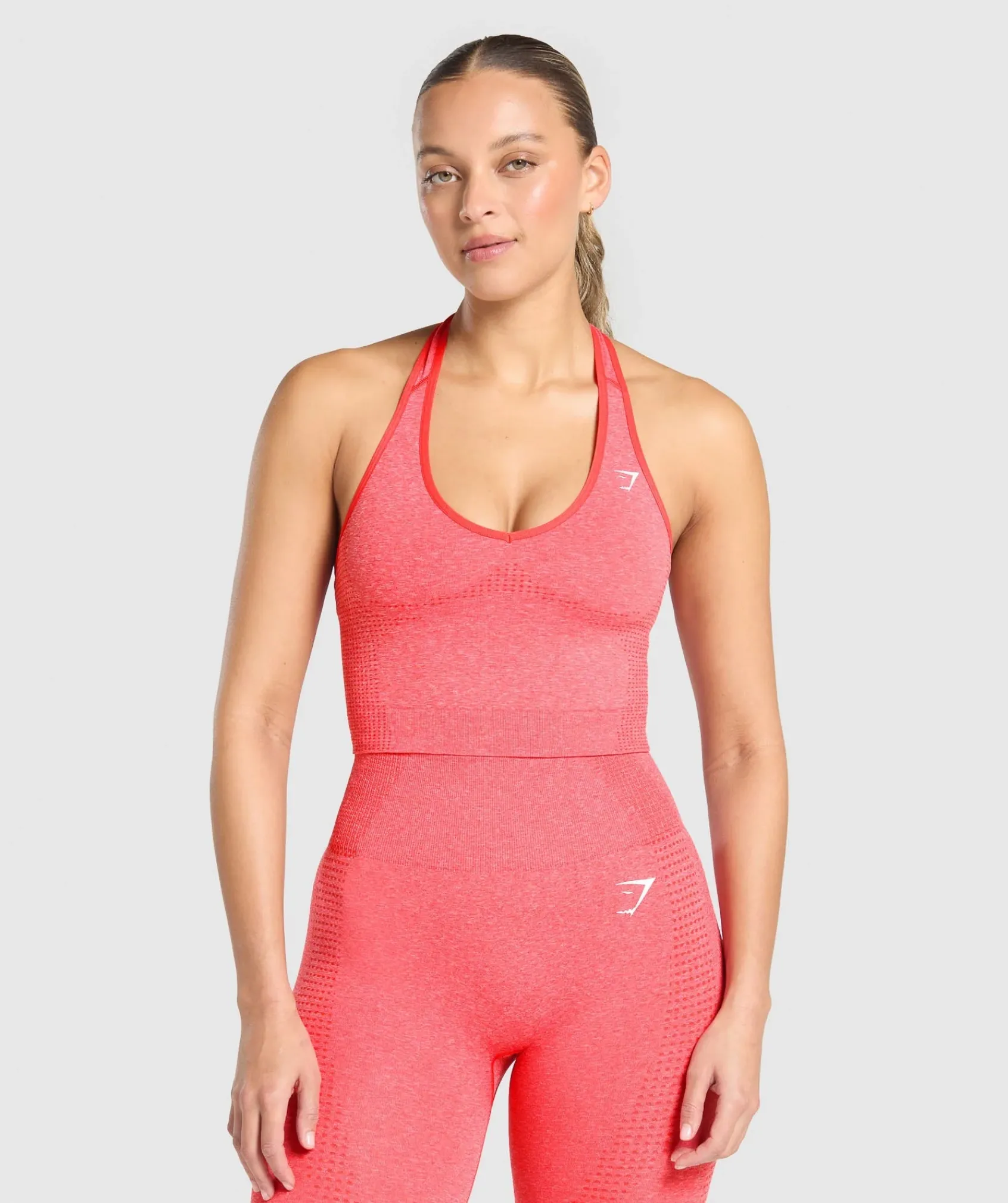 DAMES Gymshark Croptops|Tanktops*Vital Seamless Halter Neck Tank With Shelf