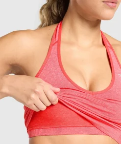 DAMES Gymshark Croptops|Tanktops*Vital Seamless Halter Neck Tank With Shelf