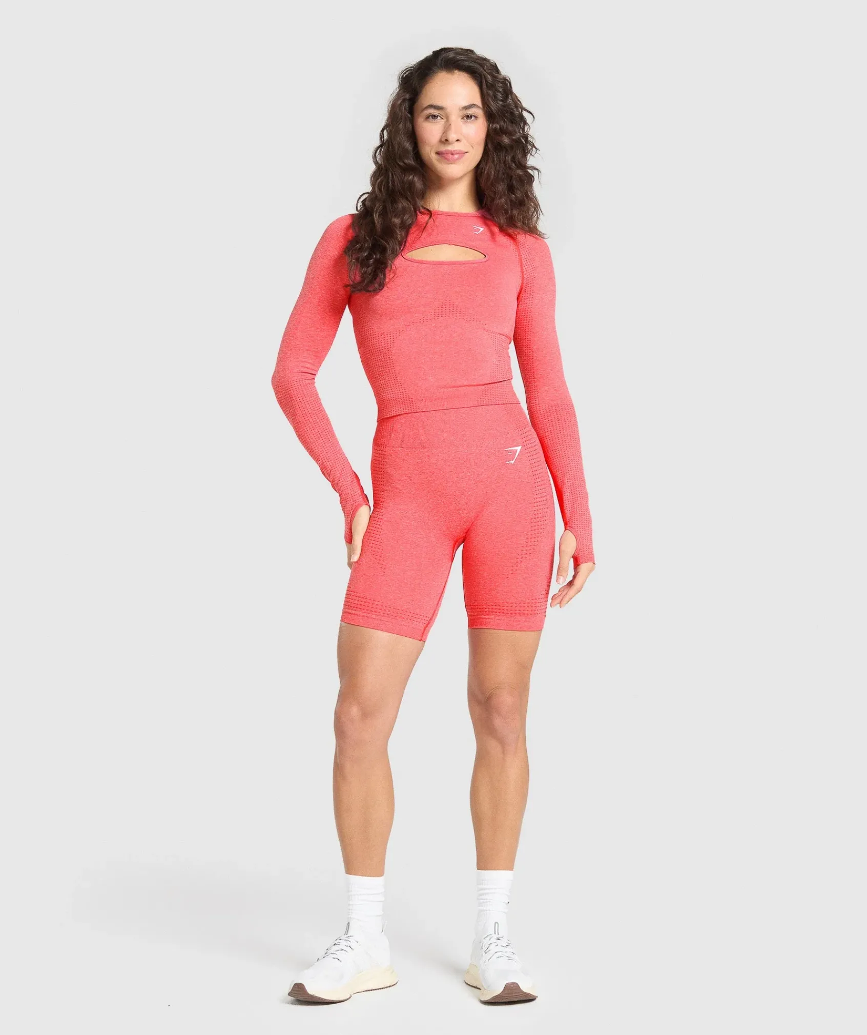 DAMES Gymshark T-shirts*Vital Seamless Long Sleeve Cut Out Top