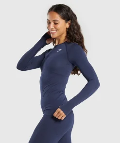DAMES Gymshark Bedekkende Sportkleding|T-shirts*Vital Seamless Long Sleeve Top