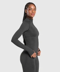 DAMES Gymshark Bedekkende Sportkleding|Sportjacks*Vital Seamless Tight Tracktop