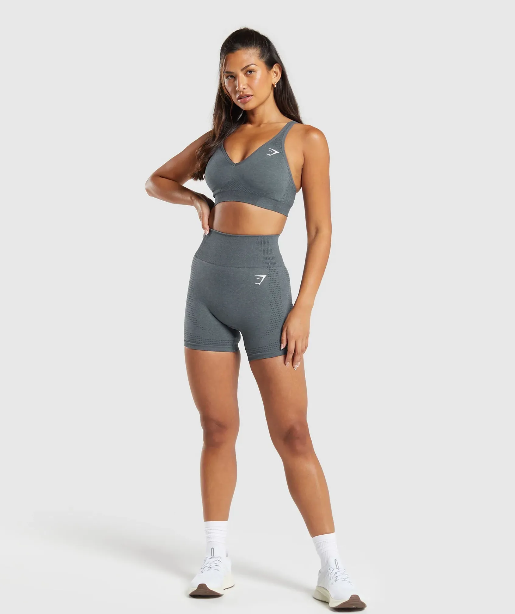 DAMES Gymshark Bedekkende Sportkleding|Sport-bh's*Vital Seamless V Neck Sports Bra