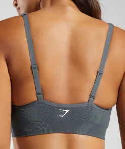 DAMES Gymshark Bedekkende Sportkleding|Sport-bh's*Vital Seamless V Neck Sports Bra