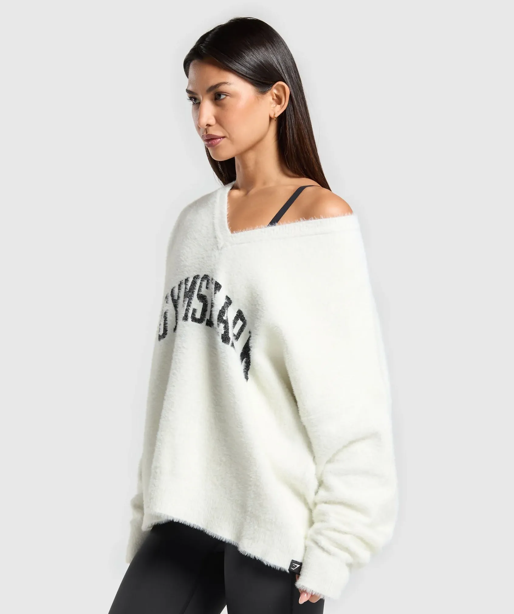 DAMES Gymshark Hoodies & Truien|Hoodies & Truien*V-Neck Knitted Jumper