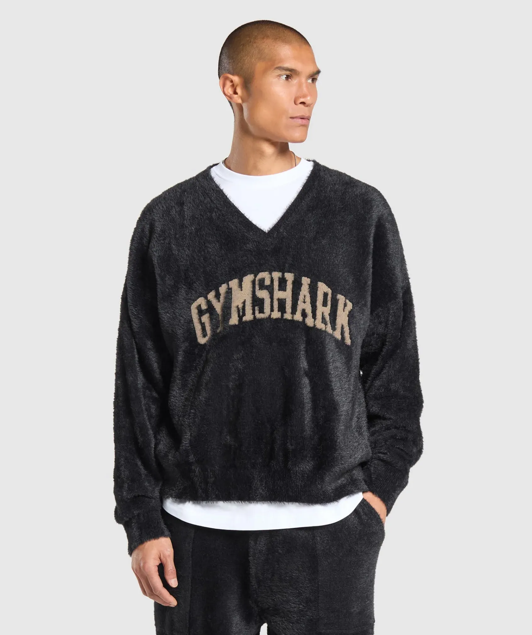 DAMES Gymshark Hoodies & Truien|Hoodies & Truien*V-Neck Knitted Jumper