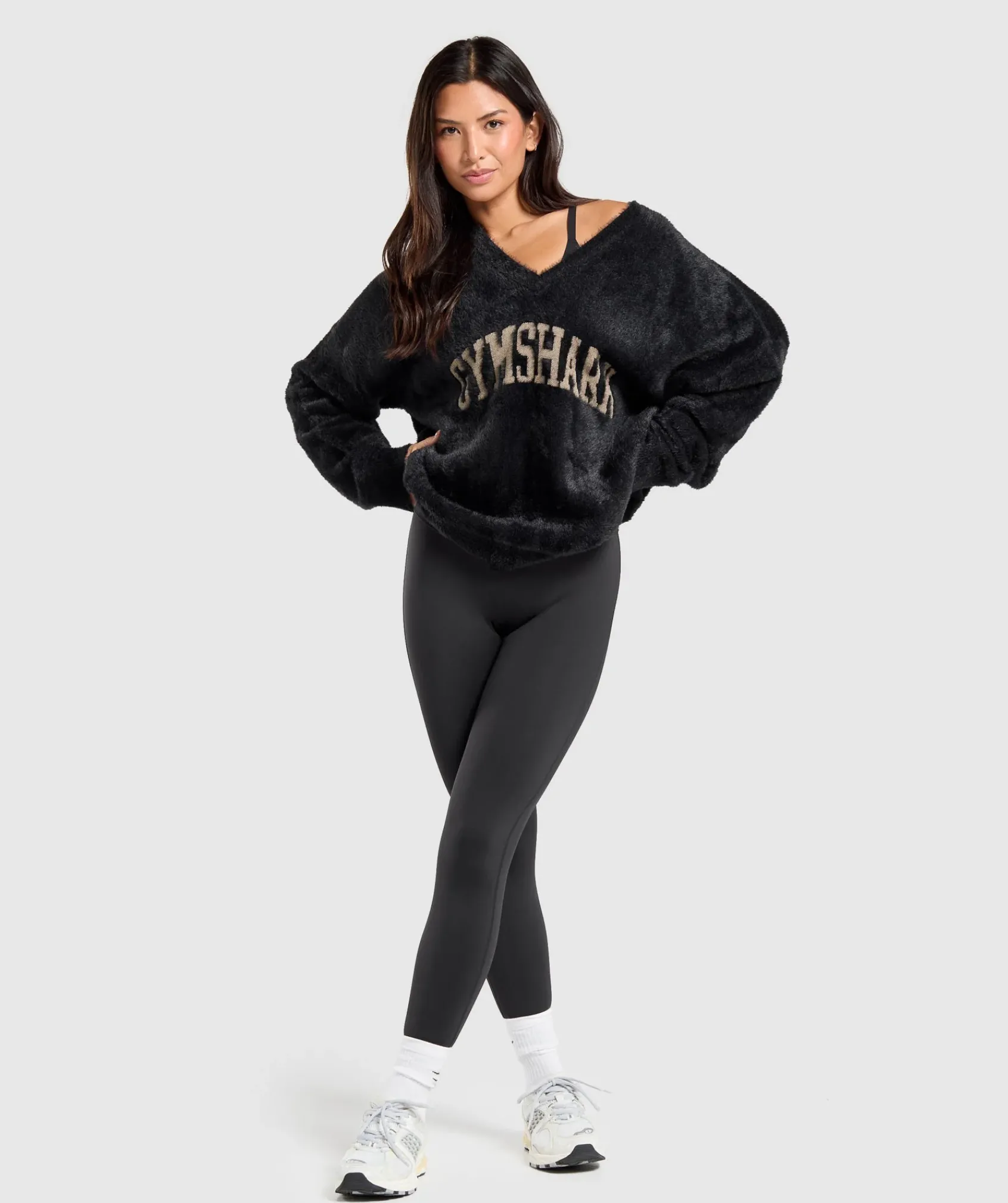 DAMES Gymshark Hoodies & Truien|Hoodies & Truien*V-Neck Knitted Jumper