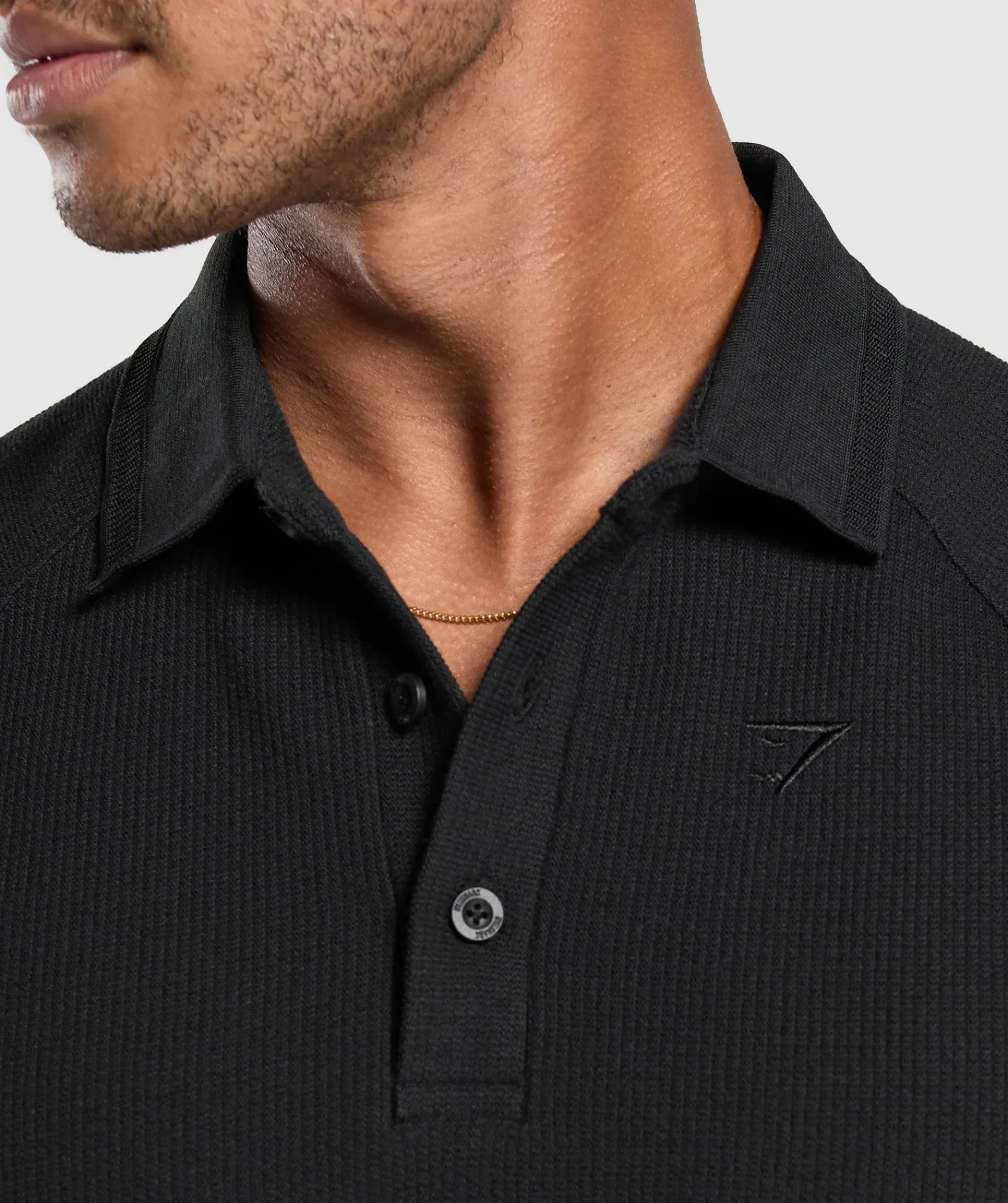 Heren Gymshark T-shirts*Waffle Polo Shirt