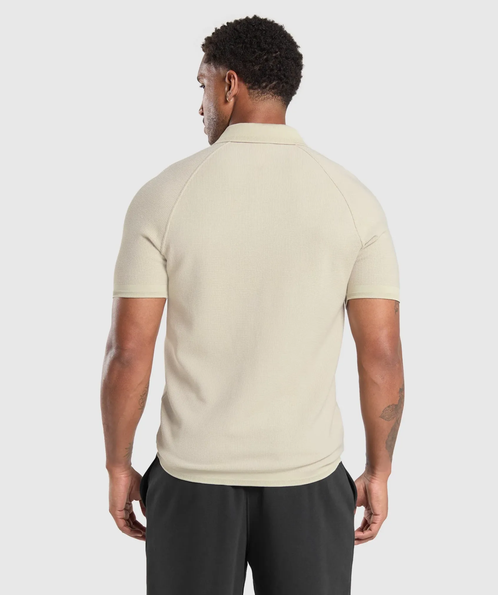 Heren Gymshark T-shirts*Waffle Polo Shirt