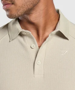 Heren Gymshark T-shirts*Waffle Polo Shirt