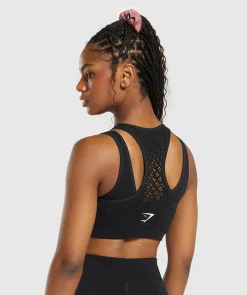 DAMES Gymshark Sport-bh's*Warp Knit Gradient Bra
