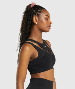 DAMES Gymshark Sport-bh's*Warp Knit Gradient Bra