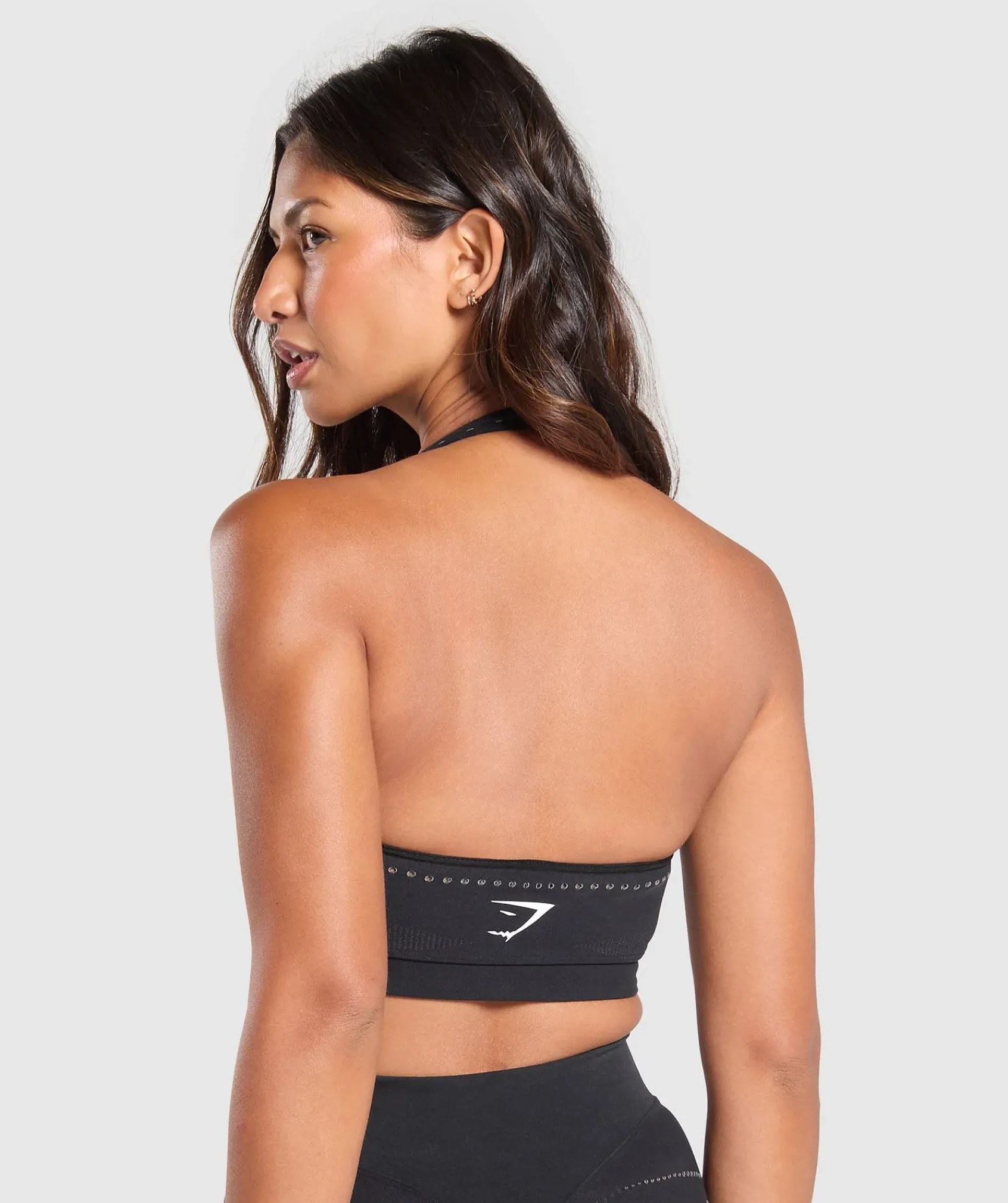 DAMES Gymshark Sport-bh's*Warp Knit Seamless Halter Neck Bralette