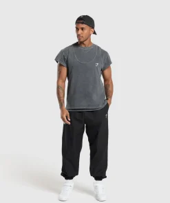 Heren Gymshark T-shirts*Washed Double Layer T-Shirt