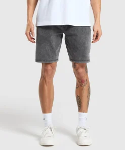 Heren Gymshark Shorts*Washed Jersey 9" Shorts