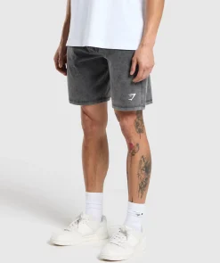 Heren Gymshark Shorts*Washed Jersey 9" Shorts