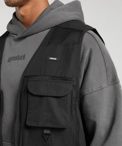 Heren Gymshark Sportjacks|Outerwear*Woven Gilet
